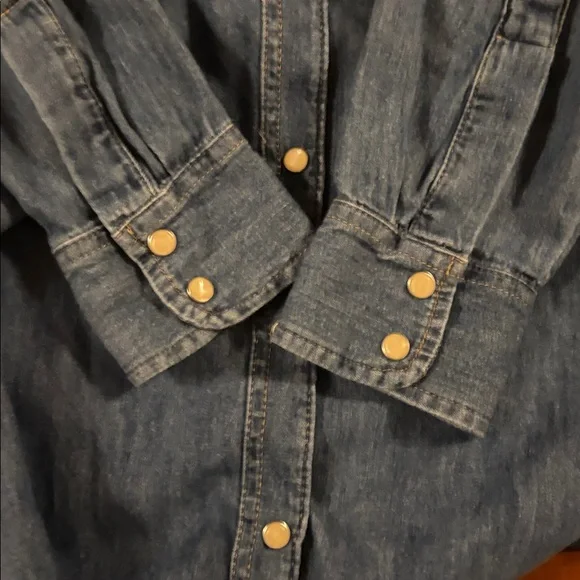 Classic GAP Blue Denim Shirt Dress - Picture 4 of 5